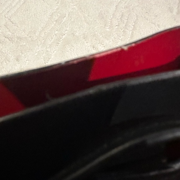 Mansur Gavriel mini leather bucket bag - Black Leather with red interior - Picture 14 of 15